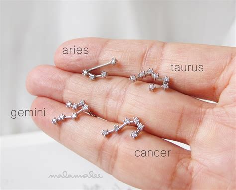 constellation stud earrings|constellation earrings for piercing.